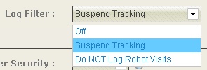 setting suspend tracking